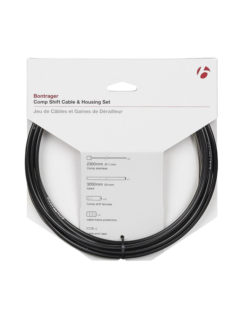 Jeu de câble et gaine de dérailleur Bontrager Comp
