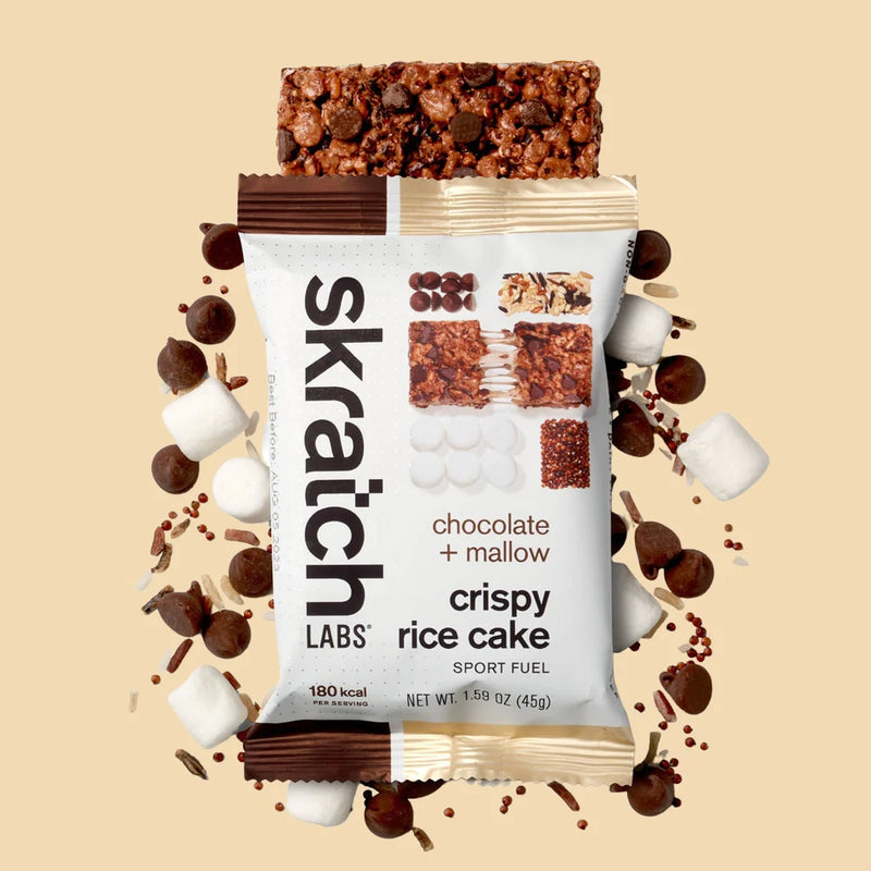 Skratch Labs Crispy Rice Cakes Sport Fuel Chocolat et Guimauve
