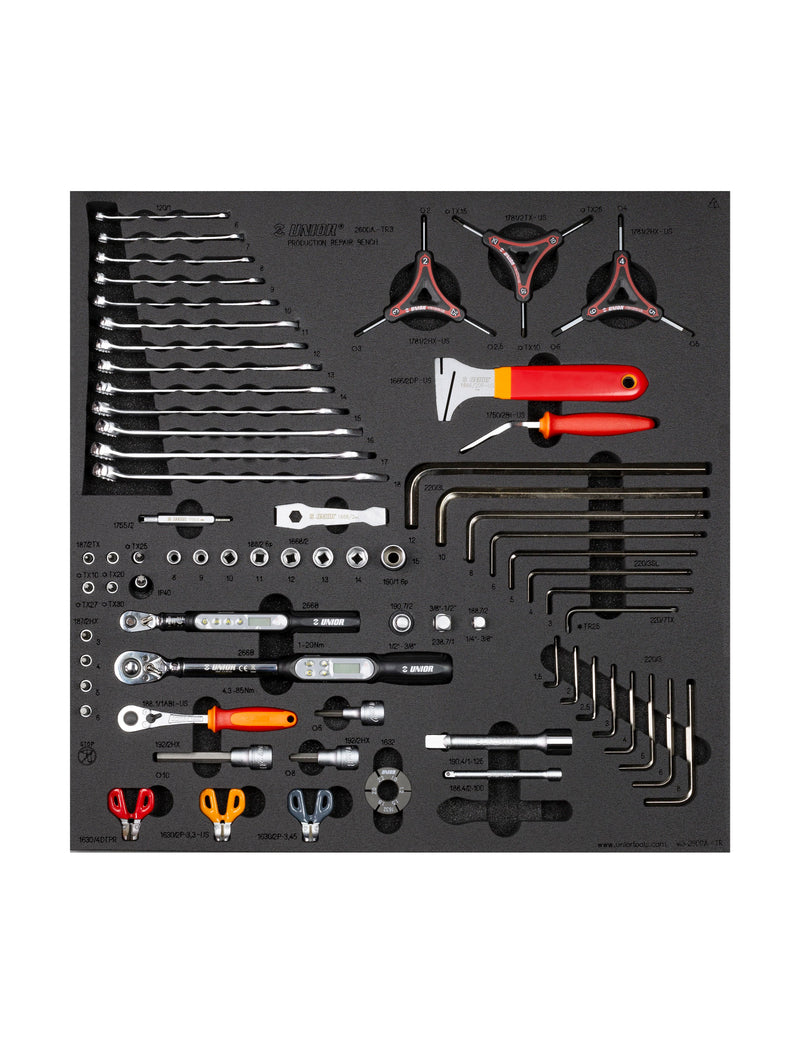 Unior Production Bench Drawer 3 Tool Tray Set