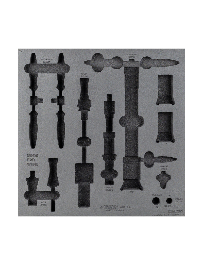 Unior Shared Bench Drawer - 3 Tool Tray