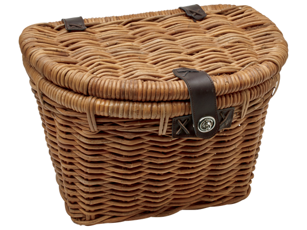 Electra Woven Rattan Basket with Lid