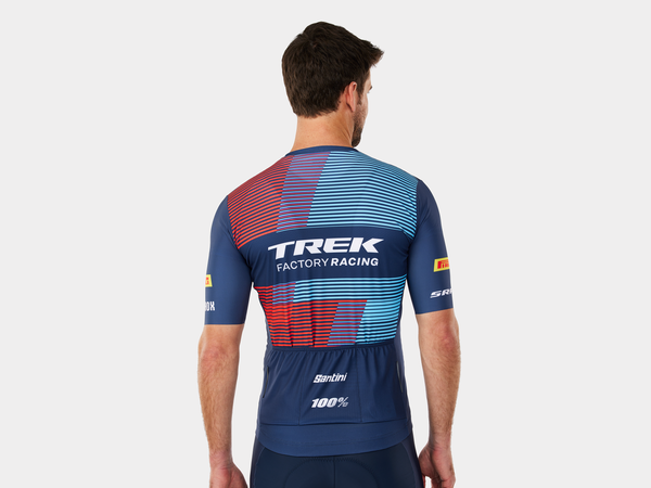Santini Trek Factory Racing Men's Team Replica Cycling Jersey